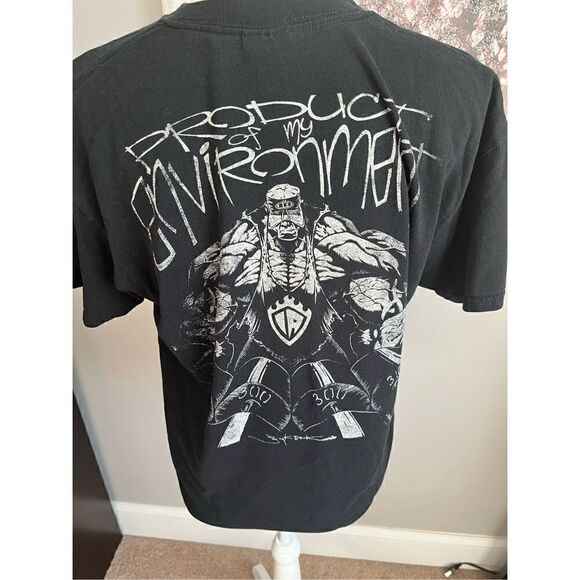 Iron Asylum bodybuilding, weightlifter, graphic, T shirt medium vintage - Picture 2 of 4